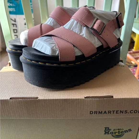 Dr. Martens Voss II in pink Sz 8 - Picture 5 of 7